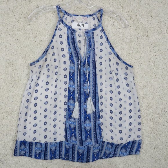 Pink Republic Tops - Pink Republic* Women's Camisole Sleeveless Split Neck Curved Hem Blouse~ Medium